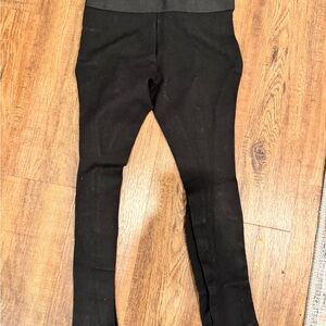 Zara Black Trousers with Gold Button
